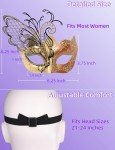 Pink Butterfly Venetian Mask for Mardi Gras Fun