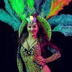 12 Pcs Mardi Gras Feather & Sequin Headbands