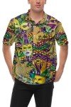 Men's Mardi Gras Hawaiian Shirt - Fat Tuesday Fun