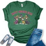 Happy Meowdi Gras Cat Graphic Tee for Women