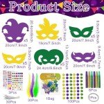 DIY Mardi Gras Mask Kit: Create Your Own!
