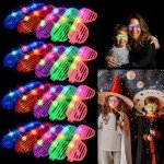20 Pack LED Glow Glasses for Mardi Gras Fun