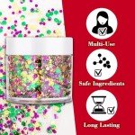 Mardi Gras Holographic Face Glitter Gel - Green, Purple, Gold