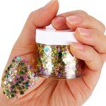 Mardi Gras Holographic Face Glitter Gel - Green, Purple, Gold