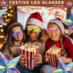 20 Pack LED Glow Glasses for Mardi Gras Fun