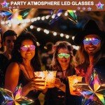 20 Pack LED Glow Glasses for Mardi Gras Fun