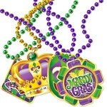 18-Piece Mardi Gras Bead Pendant Necklace Set