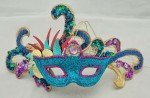 Mardi Gras Large Acrylic Masks Set - Bright Colors