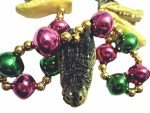Alligator Heads Mardi Gras Beads Necklaces 3-Pack