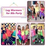Bright Purple Neon Leg Warmers for Mardi Gras