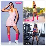 Bright Purple Neon Leg Warmers for Mardi Gras