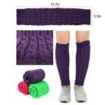 Bright Purple Neon Leg Warmers for Mardi Gras