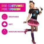 Bright Purple Neon Leg Warmers for Mardi Gras