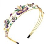Mokkia Mardi Gras Jeweled Mask Headband for Women