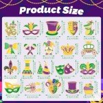 36 PCS Mardi Gras Enamel Brooch Set for Crafts