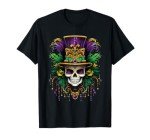 Mardi Gras Sugar Skull Carnival T-Shirt