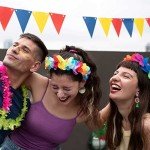 Rhinestone Mardi Gras Earrings in Purple, Green, Gold