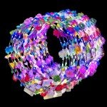 50 LED Flower Crowns for Mardi Gras Parties