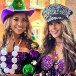 Mardi Gras Beaded Mask Dangle Earrings for Women