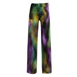 Mardi Gras High-Waisted Flare Jeans for Women