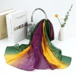 Lightweight Mardi Gras Scarf for Women - Purple, Green, Gold