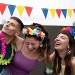 Mardi Gras Sequin Fleur De Lis Earrings