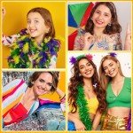 9 Pairs Mardi Gras Glitter Mask Stud Earrings