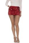 Sparkly Red Bodycon Mini Skirt for Mardi Gras