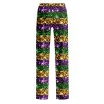 Mardi Gras Women's Comfy Wide Leg Pants