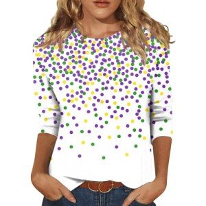 Vermilion Plus Size Mardi Gras Sweatshirt 2024