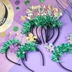24 Pcs Mardi Gras Headbands for Party Fun