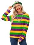 Mardi Gras Long Sleeve Women's Sweatshirt – Purple & Gold