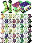 Mardi Gras Fun Crew Socks - 48 Pairs
