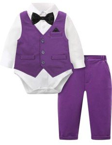 Baby Boy Purple Mardi Gras Formal Suit, 9-12 Months