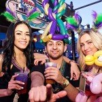 Mardi Gras Feather Hairbands with Fleur De Lis