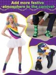 Mardi Gras Fun Crew Socks - 48 Pairs
