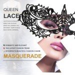 Black Lace Masquerade Mask for Mardi Gras Fun