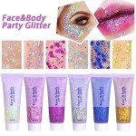 Mardi Gras Clear Body Glitter Gel for All!