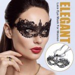Black Lace Masquerade Mask for Mardi Gras Fun