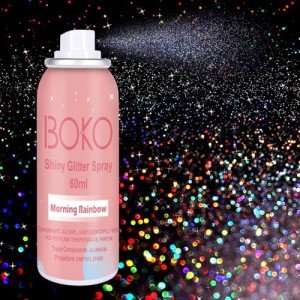 Holographic Silver Body Glitter Spray for Mardi Gras