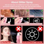 Holographic Silver Body Glitter Spray for Mardi Gras