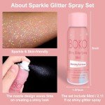 Holographic Silver Body Glitter Spray for Mardi Gras