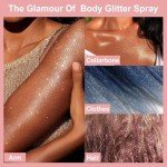 Holographic Silver Body Glitter Spray for Mardi Gras