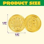 Joyin 100 Plastic Gold Coins for Mardi Gras