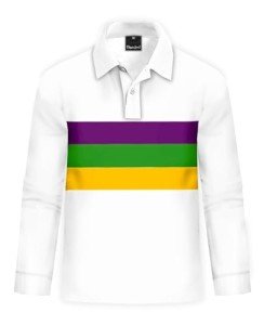 Boys' Mardi Gras Button-Down Shirt, Size 9-10