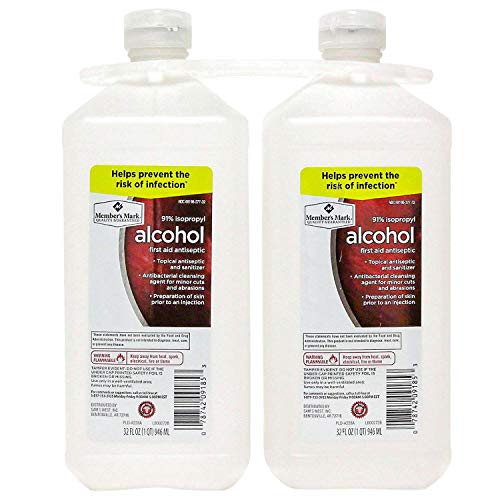 Isopropyl Alcohol 91%, 32 Fl. Oz., 2 pk