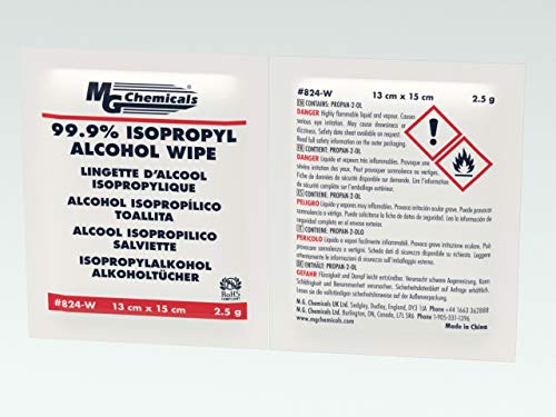 50 Isopropyl Alcohol Wipes - 99.9%