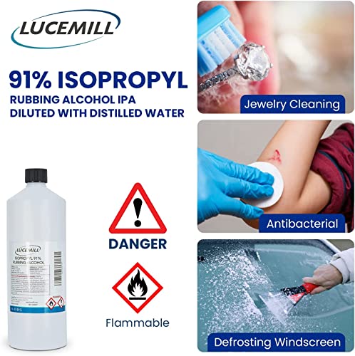 2L Isopropyl Rubbing Alcohol 91% Antiseptic Liquid