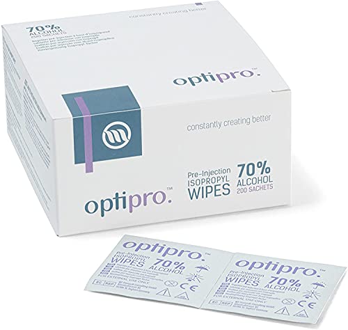 200 Individually Wrapped 70% Alcohol Wipes