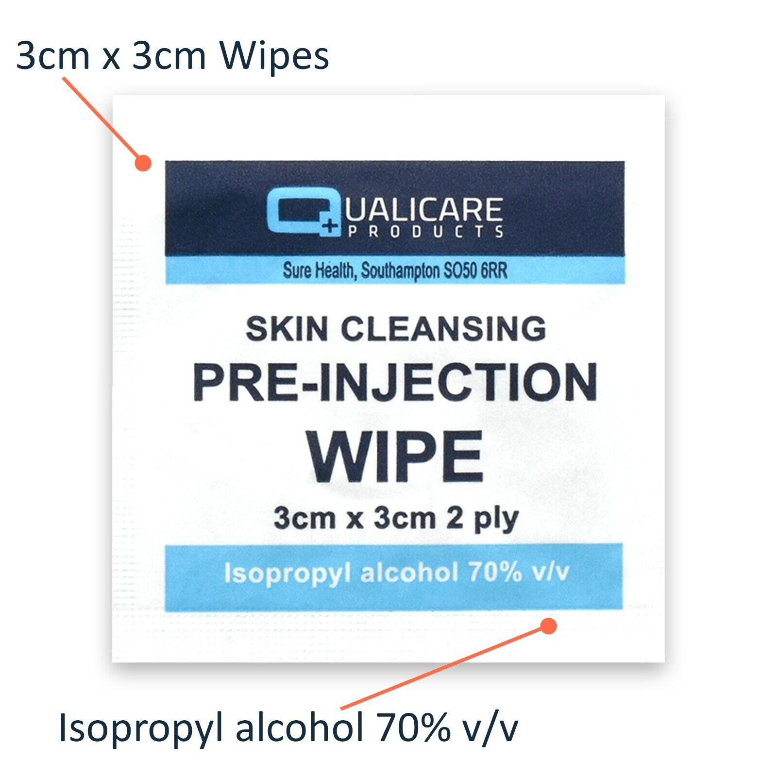 70% Isopropyl Alcohol Wipes - Skin Cleaning & Hygiene